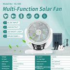 Solar Fan White Color Front View