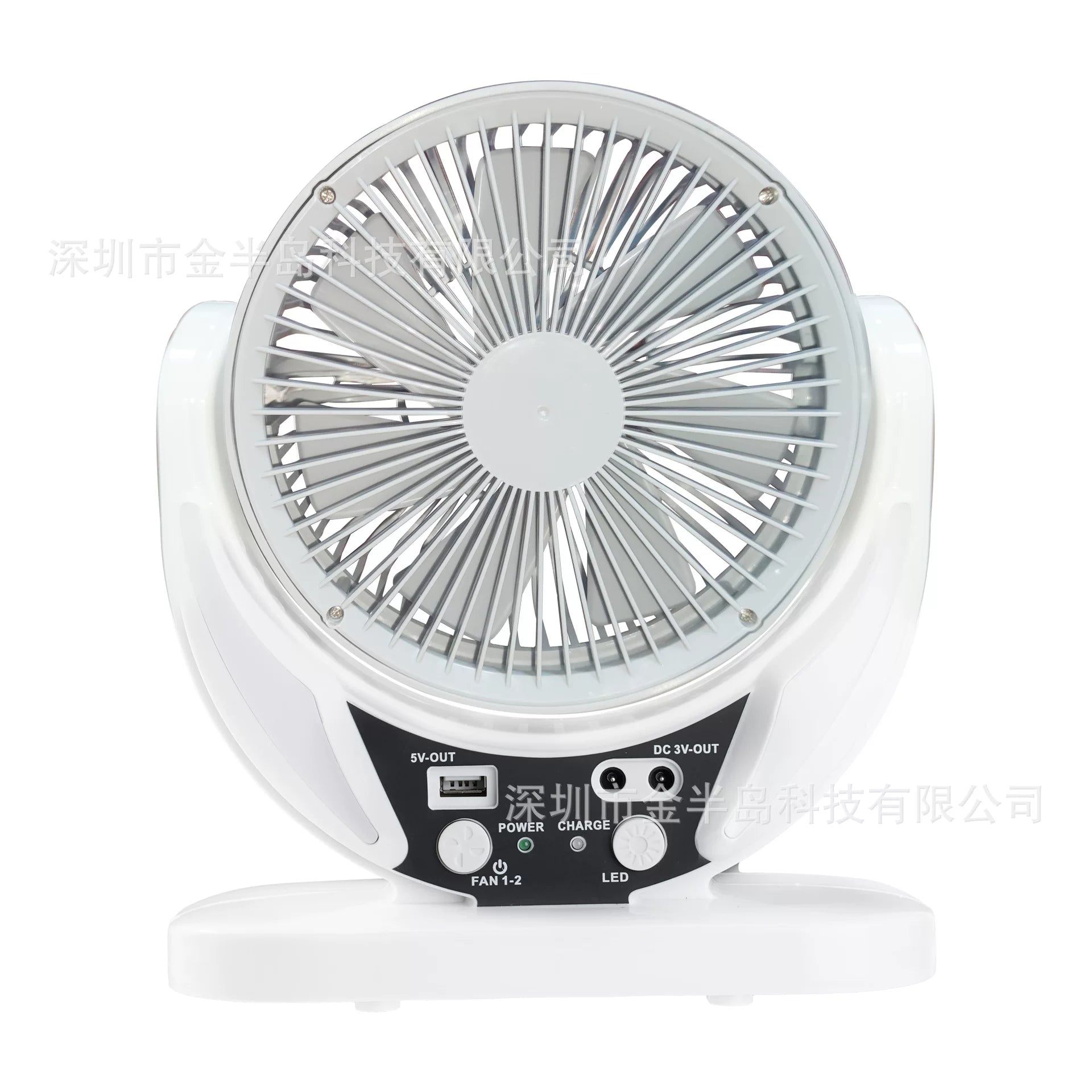 Solar Fan 7 Blade Design Close Up