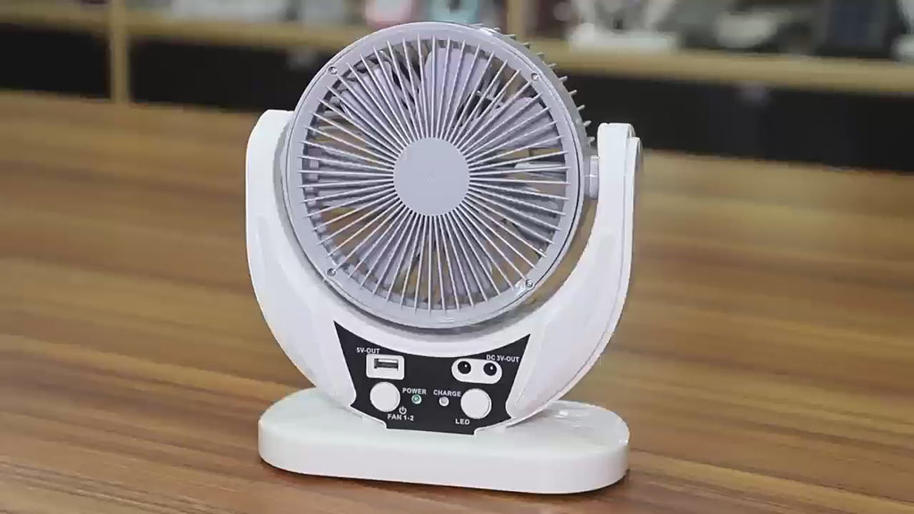 Solar Fan 7 Blade Design Close Up